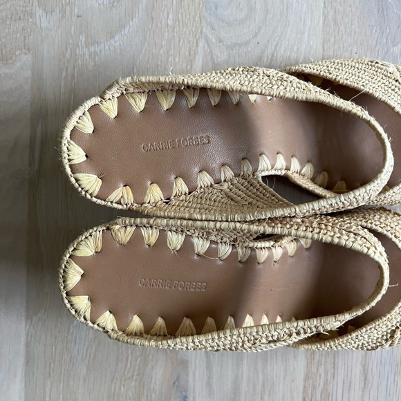 Carrie Forbes Houcine Raffia Wedges - Picture 4 of 7